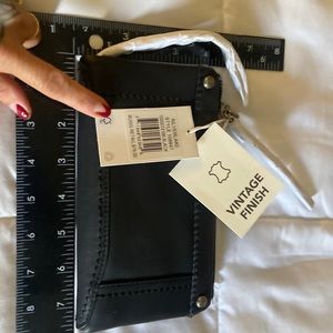 The sak black leather wallet